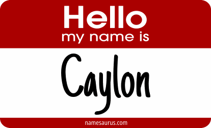Hello my name is Caylon png download