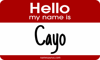 Hello my name is Cayo png download