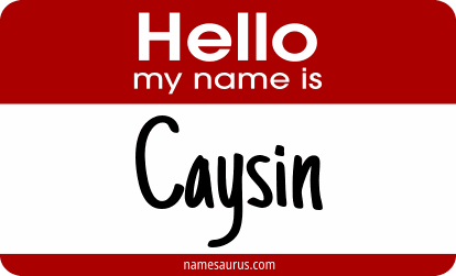 Hello my name is Caysin png download