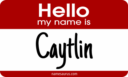 Hello my name is Caytlin png download