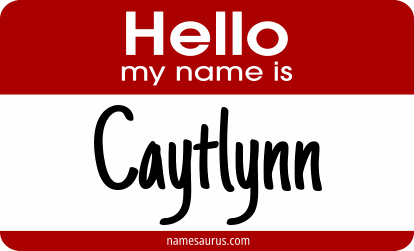 Hello my name is Caytlynn png download