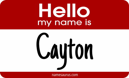 Hello my name is Cayton png download