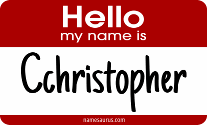 Hello my name is Cchristopher png download