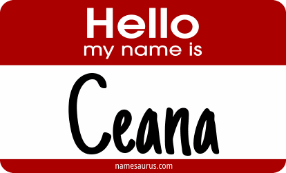 Hello my name is Ceana png download