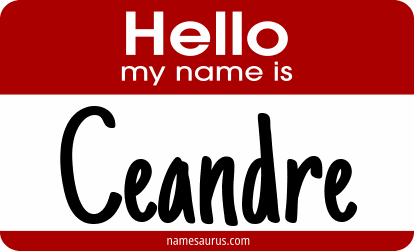 Hello my name is Ceandre png download