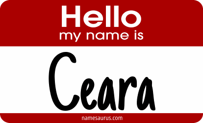 Hello my name is Ceara png download