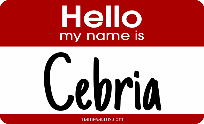 Hello my name is Cebria png download