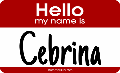 Hello my name is Cebrina png download