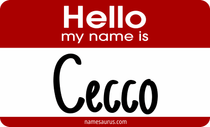 Hello my name is Cecco png download