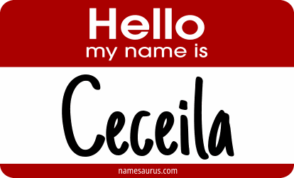 Hello my name is Ceceila png download