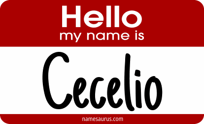 Hello my name is Cecelio png download