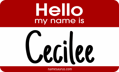 Hello my name is Cecilee png download