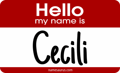 Hello my name is Cecili png download