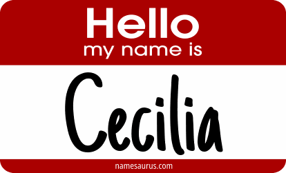 Hello my name is Cecilia png download