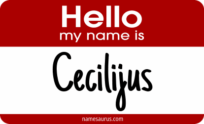 Hello my name is Cecilijus png download