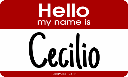 Hello my name is Cecilio png download