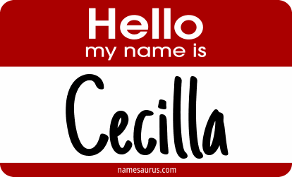 Hello my name is Cecilla png download