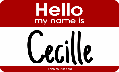 Hello my name is Cecille png download