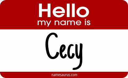 Hello my name is Cecy png download