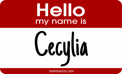 Hello my name is Cecylia png download