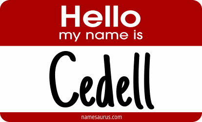 Hello my name is Cedell png download