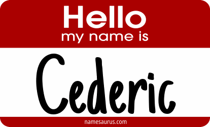 Hello my name is Cederic png download