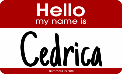 Hello my name is Cedrica png download