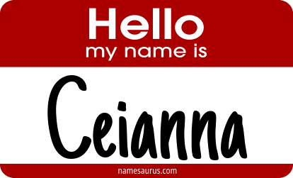 Hello my name is Ceianna png download