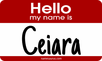 Hello my name is Ceiara png download
