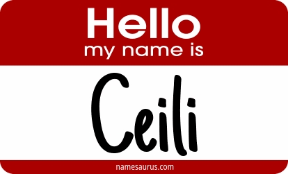 Hello my name is Ceili png download