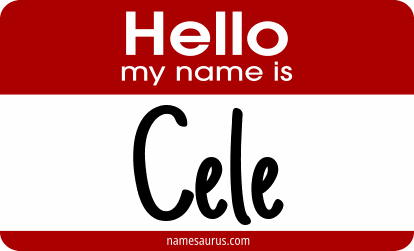 Hello my name is Cele png download