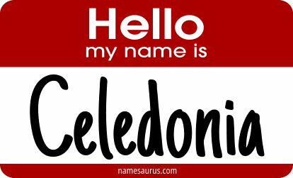 Hello my name is Celedonia png download