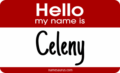 Hello my name is Celeny png download