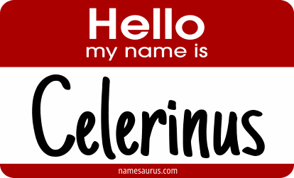 Hello my name is Celerinus png download