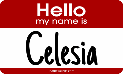 Hello my name is Celesia png download