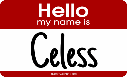 Hello my name is Celess png download