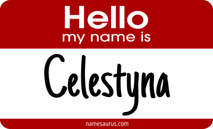 Hello my name is Celestyna png download