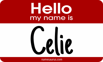 Hello my name is Celie png download
