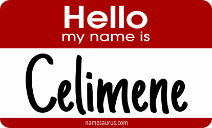 Hello my name is Celimene png download