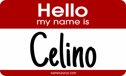 Hello my name is Celino png download