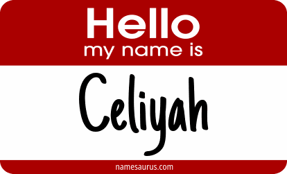 Hello my name is Celiyah png download