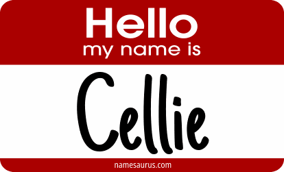 Hello my name is Cellie png download