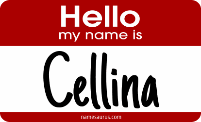 Hello my name is Cellina png download