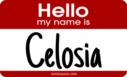 Hello my name is Celosia png download