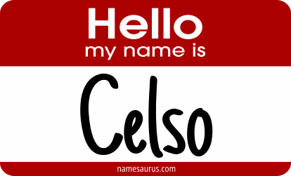 Hello my name is Celso png download