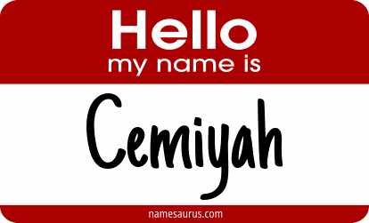 Hello my name is Cemiyah png download