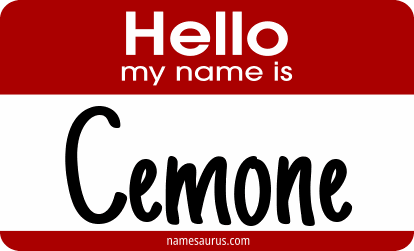 Hello my name is Cemone png download