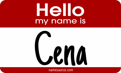 Hello my name is Cena png download
