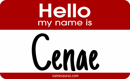 Hello my name is Cenae png download