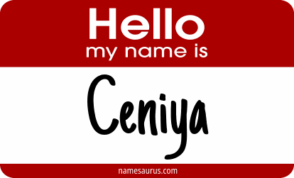 Hello my name is Ceniya png download